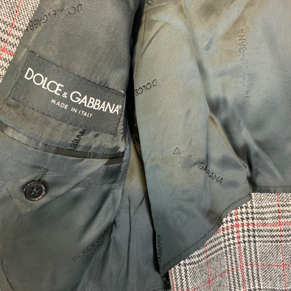 Dolce & Gabbana Gray Plaid Jacket - Picture 6 of 8
